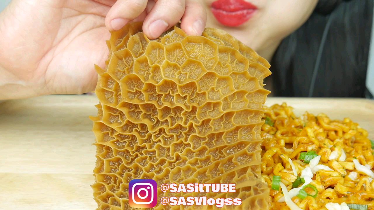 【SAS】S姐吃奶酪炒面+牛肚